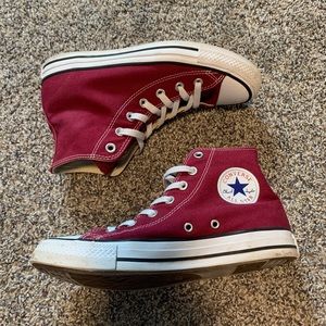 Maroon Converse High-Top All Star ✨